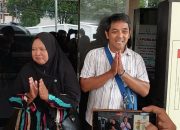 Suami dan istri menunjukkan ekspresi lega usai proses hukum terkait kasus pengejaran pelaku penjambretan di Sleman yang sempat menjadi sorotan publik.