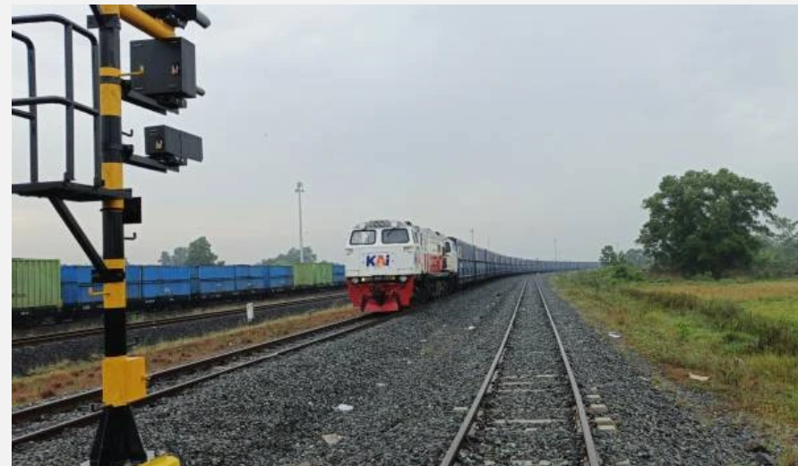 ilustrasi kereta api pada saat kejadian