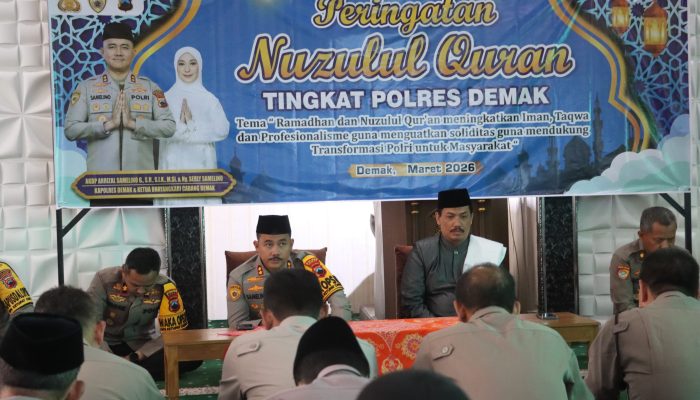 Peringati Nuzulul Quran, Polres Demak Perkuat Iman dan Kepedulian Sosial