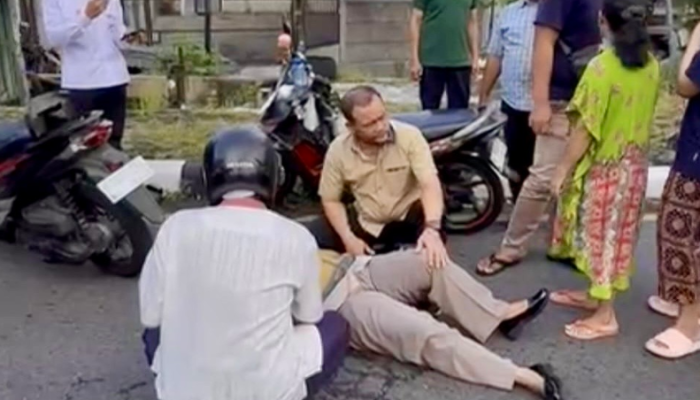 Gubernur Jateng Sigap Tangan Tangani Kecelakaan di Simpang Gombel Saat Jam Sibuk