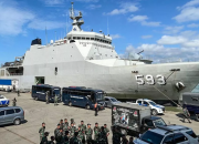 Ratusan Pemudik Asal Semarang Kembali ke Jakarta Naik Kapal Perang TNI AL