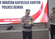 Kompol Idzhar Purna Tugas, Polres Demak Gelar Upacara Penyerahan Jabatan Kapolsek Guntur