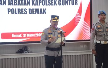 Kompol Idzhar Purna Tugas, Polres Demak Gelar Upacara Penyerahan Jabatan Kapolsek Guntur