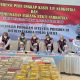 Polda Kalimantan Selatan memusnahkan sekitar 75 ribu gram narkotika hasil pengungkapan selama dua bulan pada Senin.