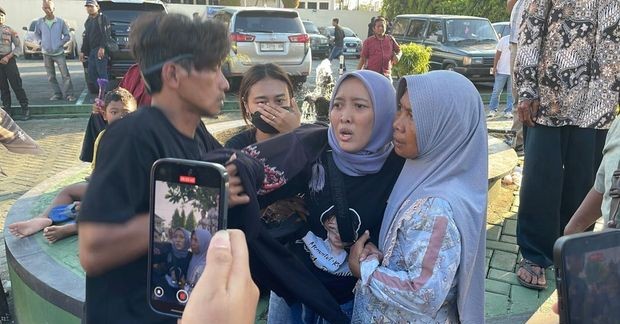 Suasana usai persidangan perkara anak yang berkonflik dengan hukum di PN Pati.