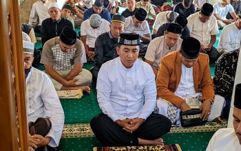 Kapolres Lhokseumawe Sholat Idul Adha Bersama Warga di Masjid Babuttaqwa